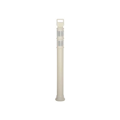 45" White Ez Grab Delineator Post W/2ea 3" Hi Reflective