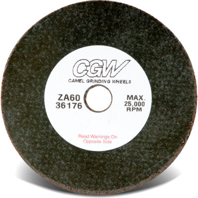 CGW Abrasives 36174 Cutoff Wheels 3" x 1/16" x 3/8" for Die Grinder / Mandrel 36 Grit Zirconia - Pkg Qty 50