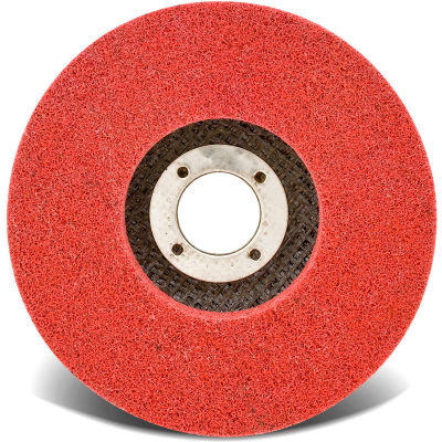 CGW Abrasives 72072 Unitzed Economy Fiberglass Disc 4-1/2" x 7/8" Fine Aluminum Oxide - Pkg Qty 10
