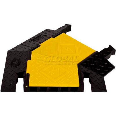 5 Channel Right Turn, Yellow/Black, YJ5TR-125-Y/B