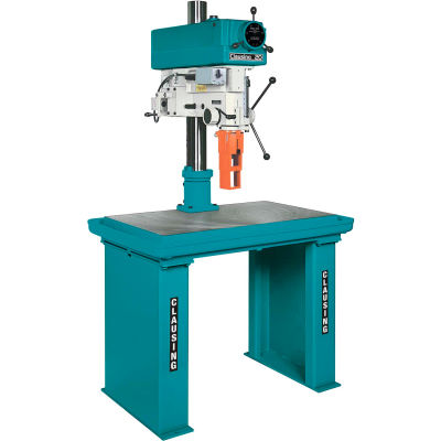 Clausing Atlas 2284-300 20" Head & Column Drill 300-2000 RPM Vari-SPD 3PH 208V