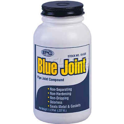 Blue Joint™ Pipe Joint Sealant, Blue -Non-Hardening, 1/4 Pt. - Pkg Qty 24
