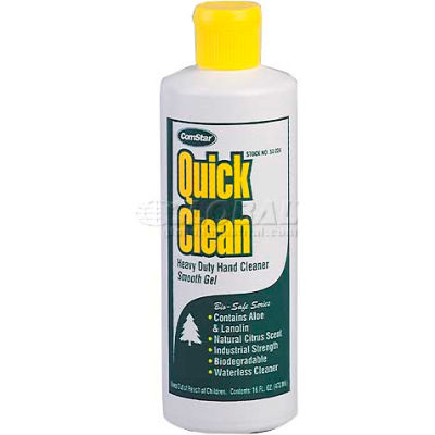 Quick Clean™ Hd Waterless Lotion Hand Soap, w/ Or w/out Pumice , 16 Oz. W/Pumice - Pkg Qty 12