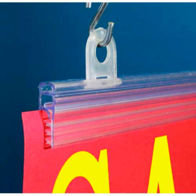 Galactic Grip-Tite™ Banner Hanger, 48"L, Clear - Pkg Qty 100