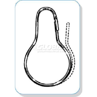 Metal Pear Shaped Ring/Hook, 2-1/2"L - Pkg Qty 100