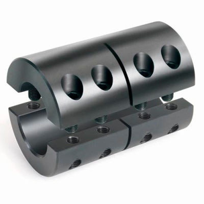 Two-Piece Clamping Couplings Recessed Screw, 1-1/8", Black Oxide Steel