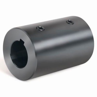 Climax Metal, Metric Set Screw Coupling W/Keyway, MRC-35-KW, Black Oxide, 35mm
