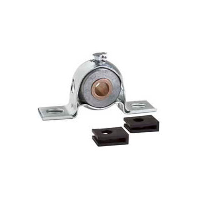 Clesco, Pillow Block Bronze Bearing, PBPS-BR-050, Press Steel Housing, Self-Align, 1/2" Bore