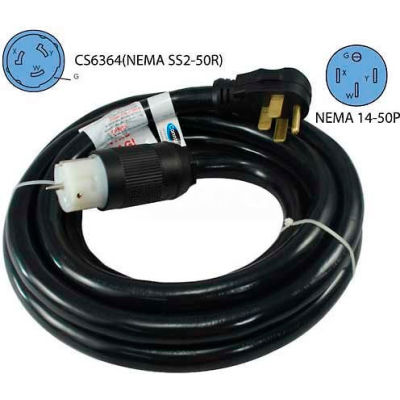 Conntek 1450SS2-50, 50', 50A, Generator Temporary Power Cord with NEMA 14-50 to CS6364