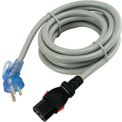 Conntek 27213-7, 10', 13-Amp, 16/3 SJTW Locking Hospital Cord, 5-15P 7.0' Clock Angle to IEC 320 C13
