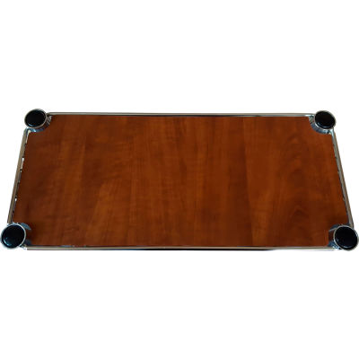 Chadko WC 67 Wood Grain Plastic Shelf Liner - 14"W x 14"D Cherry