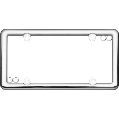 Cruiser Accessories Nouveau License Plate Frame, Chrome - 20630