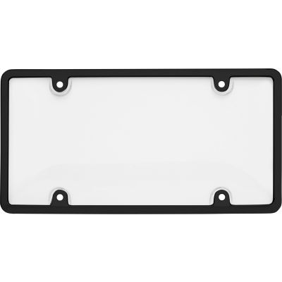 Cruiser Accessories Tuf Combo Novelty Plate Frame/Shield, Black/Clear - 62051
