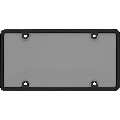 Cruiser Accessories Tuf Combo Novelty Plate Frame/Shield, Black/Smoke - 62052
