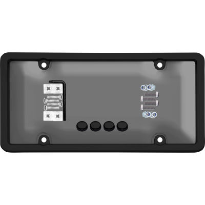 Cruiser Accessories Ultimate Tuf Combo Novelty Plate Frame/Shield, Black/Smoke - 62520