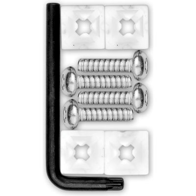 Cruiser Accessories Locking Fasteners License Plate Frame Hardware, Stainless Steel - 81200