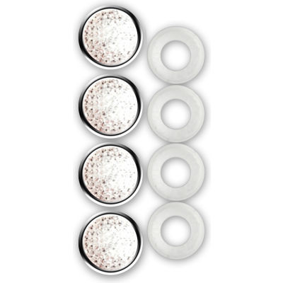 Cruiser Accessories Pave Fastener Caps License Plate Frame Hardware, Clear Pave - 82431