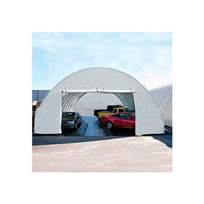 Standard 26'W Zippered End Panel - White for Econoline buildings