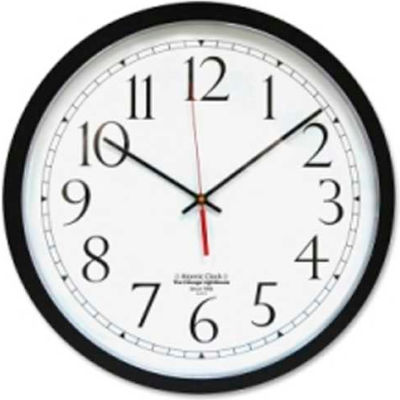 The Chicago Lighthouse Atomic Clock 16.5" Black