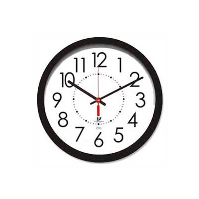 Chicago Lighthouse 14.5" Round Electric Wall Clock, 5' Cord, Plastic Case, Black
