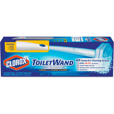 Clorox® Toilet Wand Kit w/Caddy & Refill Heads; 1 Kit/Box 6/Case ...