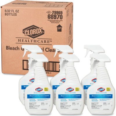 Clorox® Healthcare® Bleach Germicidal Cleaner, 32 oz. Trigger Spray, 6 Bottles/Cs - 68970