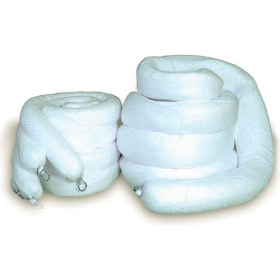 Chemtex BW5104 Absorbent Booms, Oil Only, 5" x 10', 4/Pack