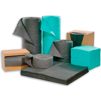 Chemtex FFP6G Sorbent Pads, Universal, 15" x 19" Single Weight, Fine Fiber Meltblown, 200/Pack