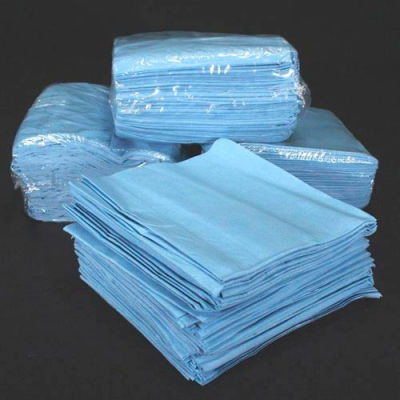 Chemtex WIP1000 Absorbent Fold Wipers, Heavy Duty, Blue Spunlace,12" x 13" 1/4