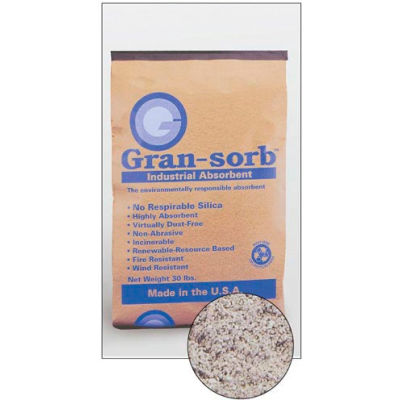 Chemtex GRAN2005 Gran-Sorb™ Cellulose Maintenance Absorbent, 30 lb Bag