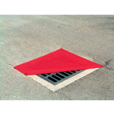 Chemtex OIL811 Drain Protector, Square, Red, 48" x 48"