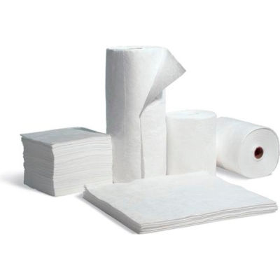 Chemtex PHW100 Sorbent Pads, Oil Only, 15" x 19", Double Weight, Standard Meltblown, 100/Pack