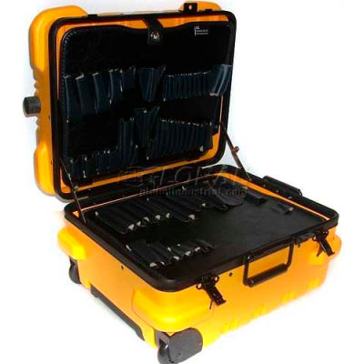 CH Ellis Chicago Case MMST9YCART, Military-Wheeled Tool Case, 19.5"L x 16"W x 13"H, Yellow