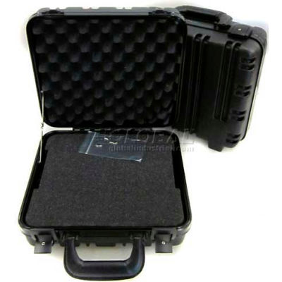 CH Ellis Chicago Case 12114F, Foam-Filled Carrying Case, 13-1/2"L x 12-1/2"W x 6"H, Black