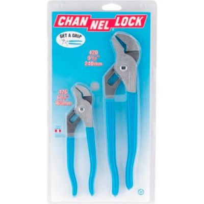 Channellock® GS-1 2 Piece Straight Jaw Tongue & Groove Plier Set (6-1/2&9-1/2")