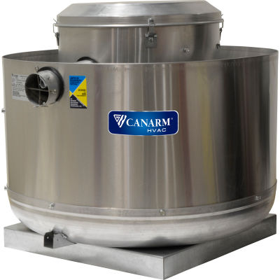 Canarm 10-1/2" Upblast Exhauster - Direct Drive EC Motor - Spun Aluminum - 1/3HP - 1276 CFM