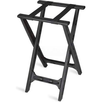 Tray Stand, folding, Black Straps, Black Plastic Frame, (4 Per Case)