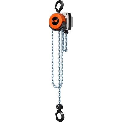 CM Hurricane 360° Hand Chain Hoist, 1 Ton, 15 Ft. Lift