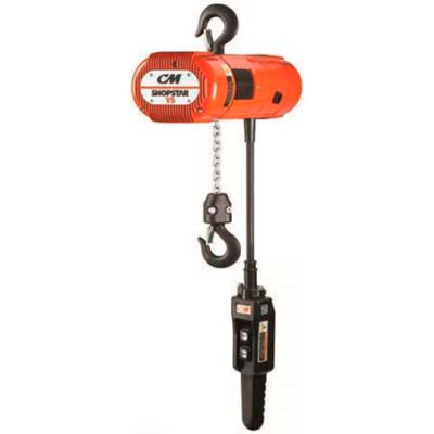 hoist shopstar chain fpm hoists 60hz 230v 3ph 1000lb 600lb globalindustrial infinitely 2091 115v 1ph 2109 575v