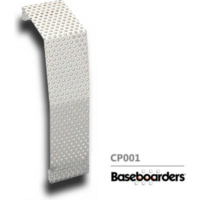 Baseboarders® Premium Series Steel Easy Slip-on Baseboard Heater Cover Coupler, White