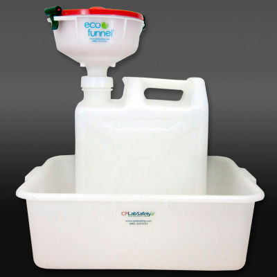 ECO Funnel® EF-30020C-SYS 8" ECO Funnel System, 20L Carboy & Secondary Container, Red Lid