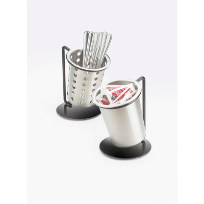 Cal-Mil 1226-39-PERF Iron Single Perforated Ring Cylinder Display 6"W x 6"D x 6"H Black