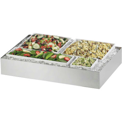 Cal-Mil 1399-55 Cater Choice Stainless Steel Housings 16"W x 24"D x 4-1/4"H