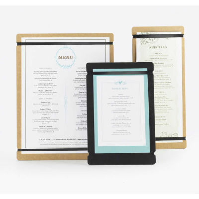 Cal-Mil 2034-411-14 Menu Board 4"W x 11"H Natural - Pkg Qty 6