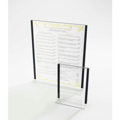 Cal-Mil 534-13 Classic Black Trim Cardholder 8-1/2"W x 1"D x 11"H - Pkg Qty 6