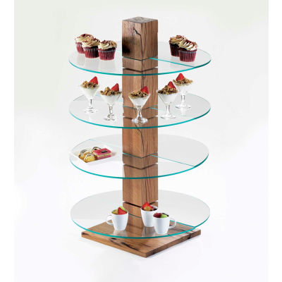 Cal-Mil 791-99 Reclaimed Wood Pillar Riser 9"W x 9"D x 32-1/2"H