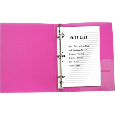 C-Line Products Mini Size Filler Paper, White, 50 Filler Paper/Pack, 48 Packs/Set