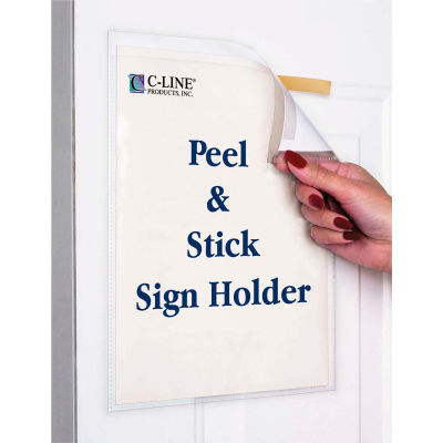 C-Line Products Display Pockets with Antimicrobial Protection, 8 1/2 x 11, 10/PK - Pkg Qty 3