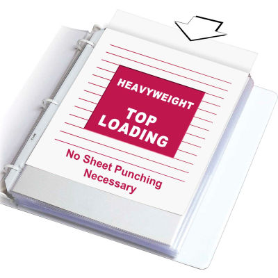 C-Line Products Heavyweight Polypropylene Sheet Protector, Non-glare, 11 x 8 1/2, 100/BX - Pkg Qty 2