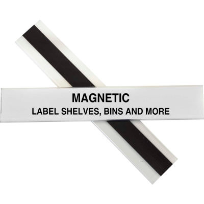C-Line Products HOL-DEX Magnetic Shelf/Bin Label Holders, 1 Inch Magnetic Label Holder, 10/BX - Pkg Qty 2